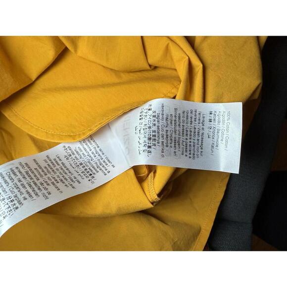 New Kenzo Women's Yellow Short Sleeve Dress with Drawstring Waist, Size 40 - Picture 5 of 6